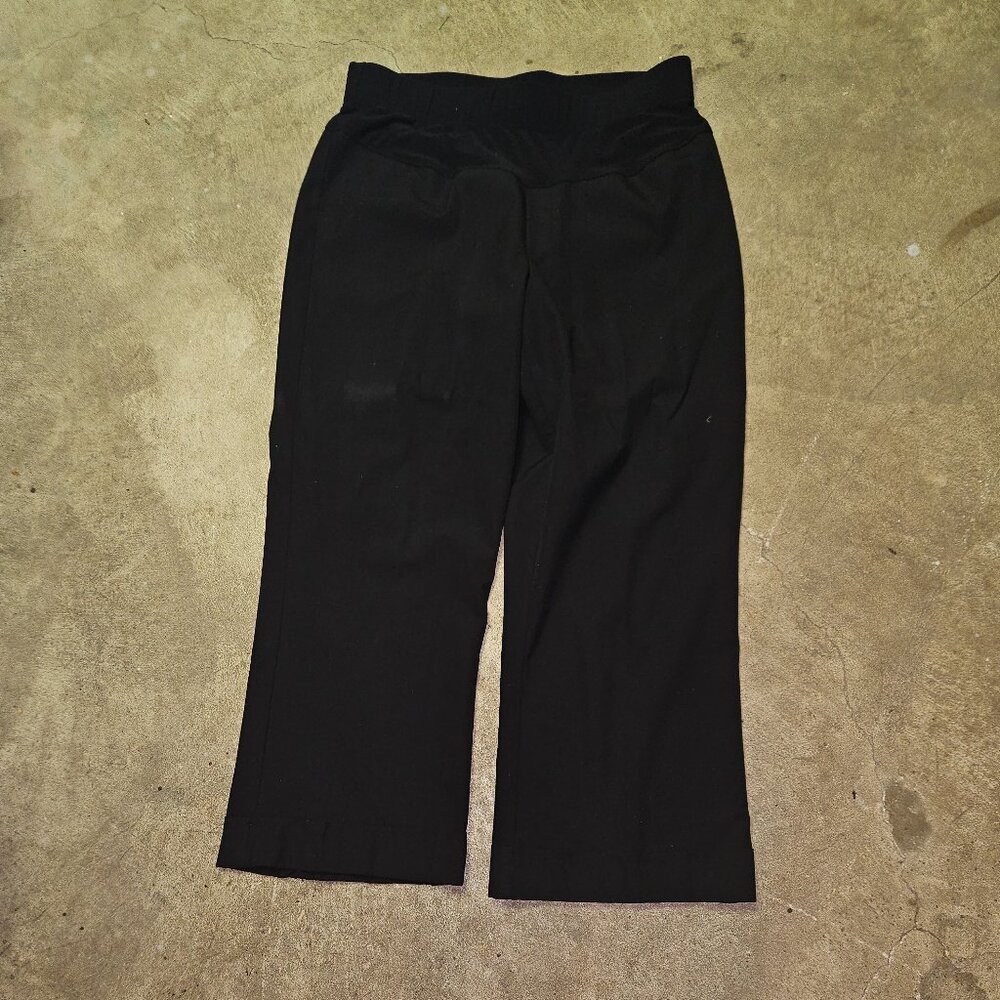 Duo Maternity -Black Dress Slacks - Large size Stretch
